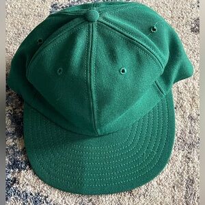 Vintage Solid Green Pittsburgh Hat & Cap Co. Harvard Sports Headwear Wool 7 1/8